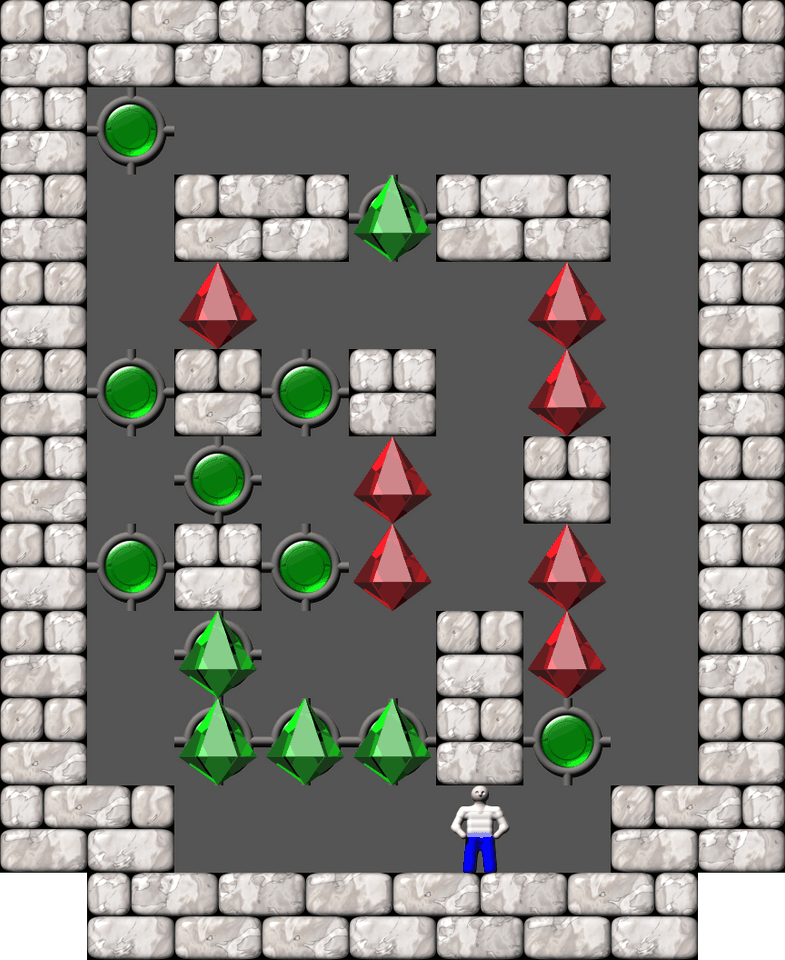 Sokoban Chrysalis Variations 01 level 2